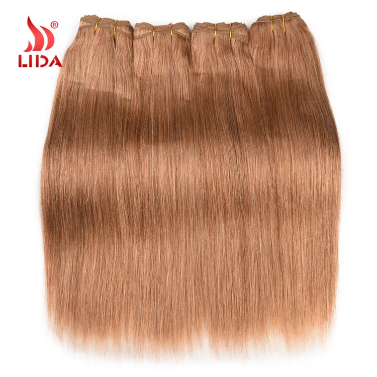 100% natural indian human hair price list 27# blonde straight weaves