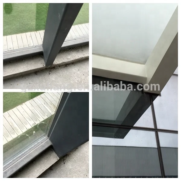 
Exterior facade invisible frame reflective blue glass curtain wall price 
