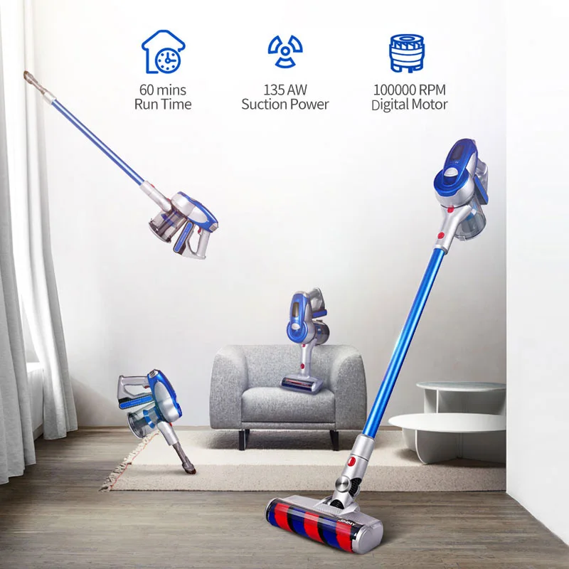 
Long Run Time Big Suction JIMMY JV83 Household Battery Cordless Stick Portable Vacuum Cleaner 