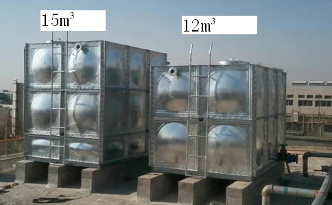 300 CBM galvanized steel panels bolted water tank