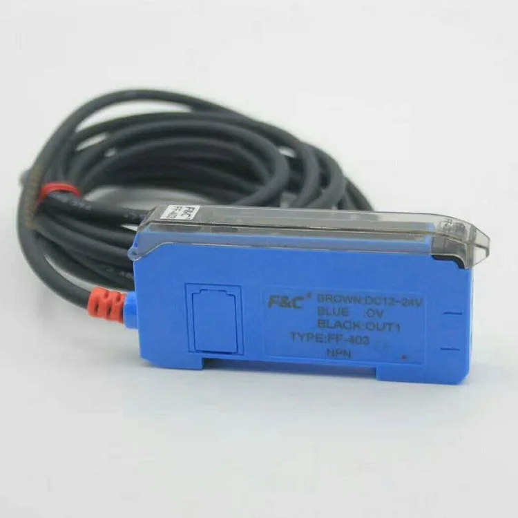 FF-403P Dual Display Optical Fiber Sensor Amplifier control Diffuse, through beam fibre cable