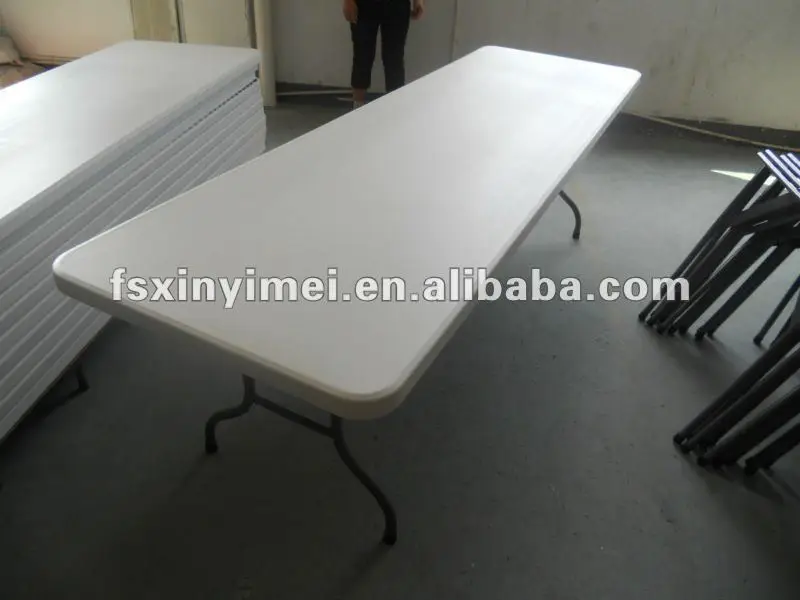Hot Sale Party Event Dining White HDPE Folding Blow Mould Table