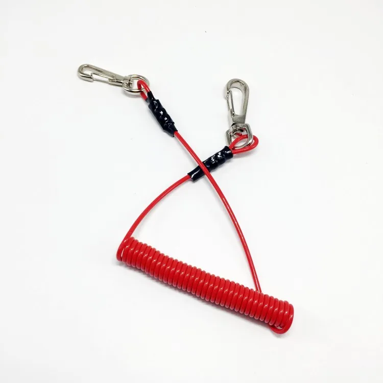 
Safety work tool lanyard coil tether 