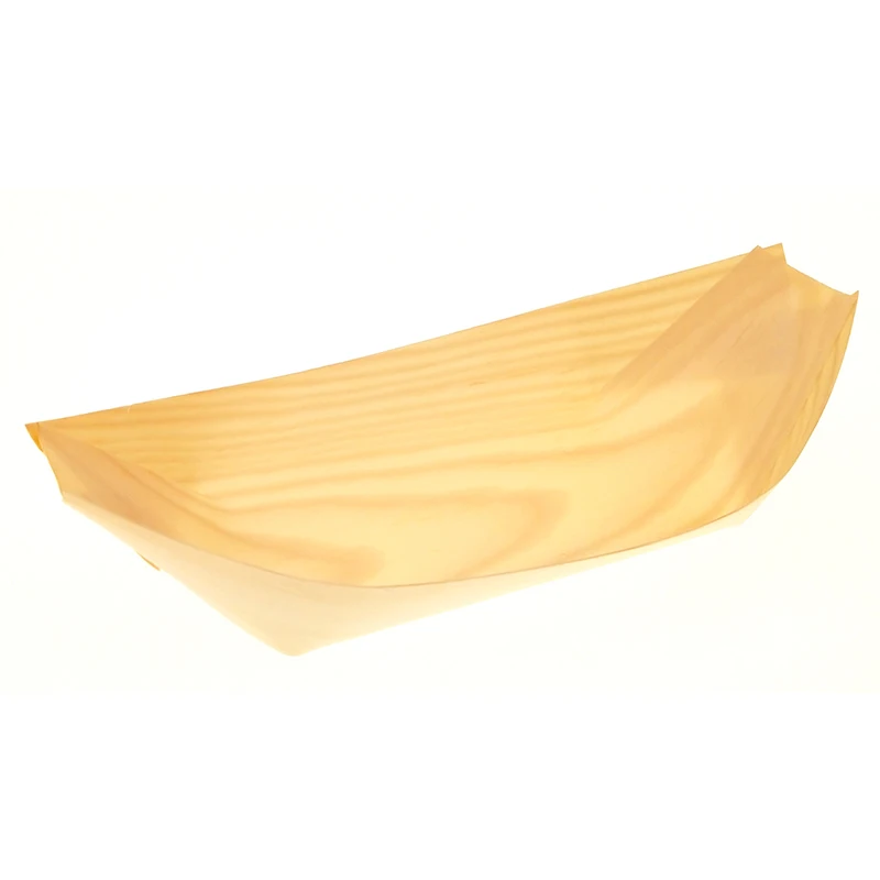 Wooden Disposable Plate Food Container Sushi Boat Serving Tray Sushi Tools Wood Eco-friendly