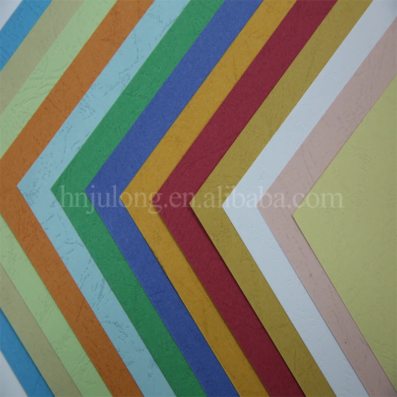 230gsm Colour a4 hard covered binding cover embossed paper uncoated woodfree