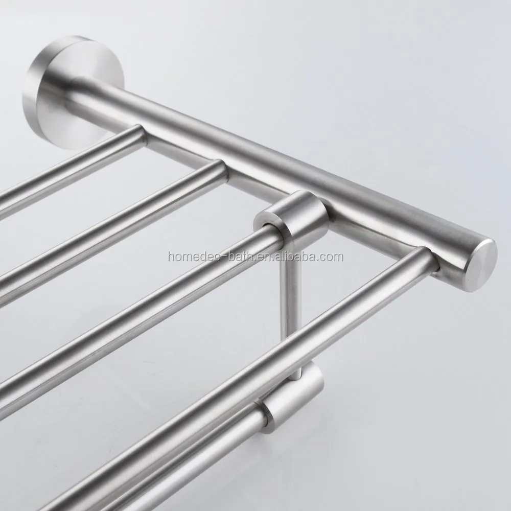 
Bathroom Stainless Steel Towel Shelf Towel Rack Hotel shelf Metal Rack Shelf 