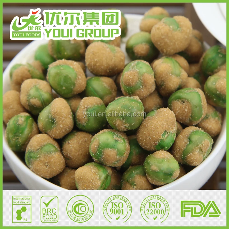 Popular White Wasabi Green Peas,Japanese style wasabi peas