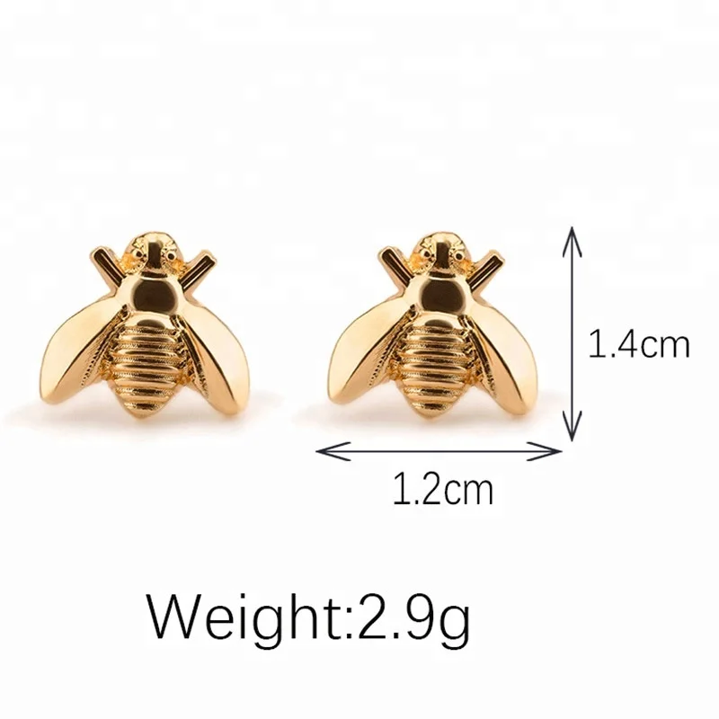 insect bee fancy cool cute animal stud earrings