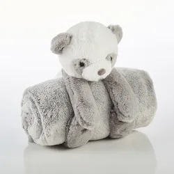 2019 new design Cute Baby Soft Blanket With Plush Deer Toys