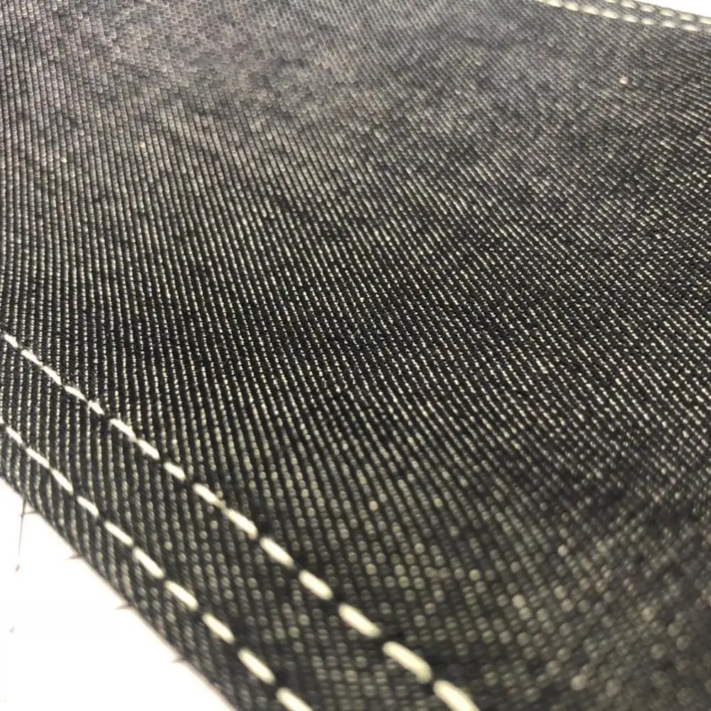 stock lot lycra check jacquard denim fabric mercerizing fresh finish double layer color weft