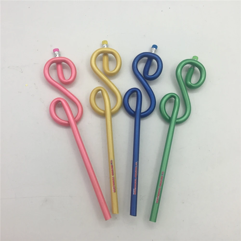 Хит продаж, экологически чистый Блестящий карандаш HB с 6 углами