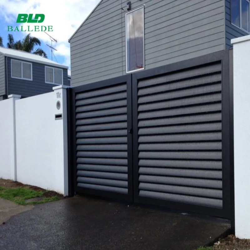 Aluminum garden motor automatic modern house sliding gate design for homes