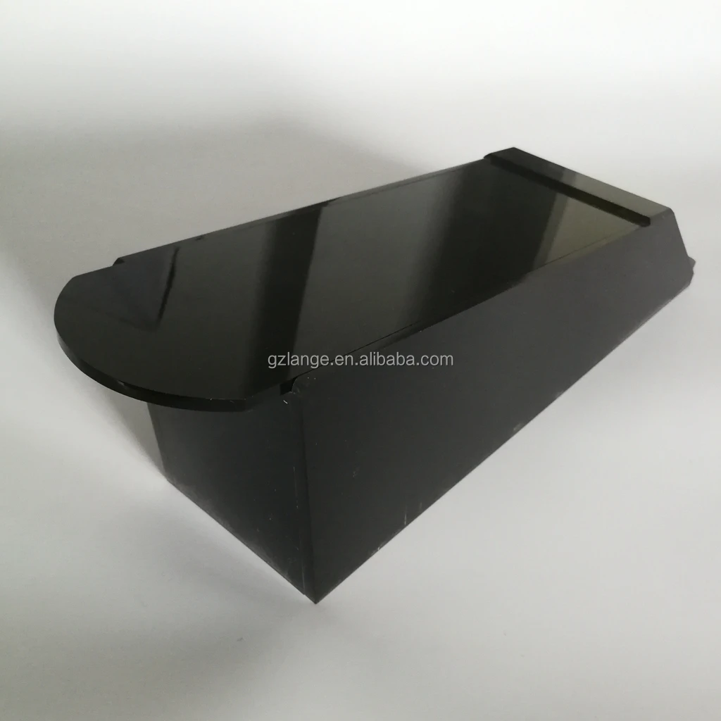 4 - 8 Deck Acrylic Black Casino Poker Card Holder Dealing Shoe