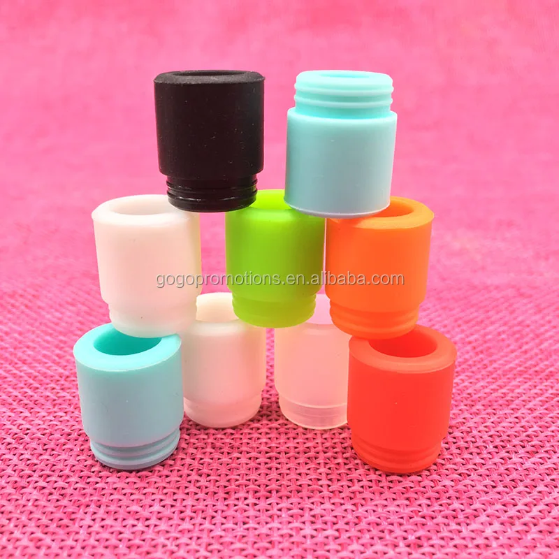 Одноразовый силиконовый дрип-тип смешанных цветов для пищевых продуктов, подходит для электронных сигарет и вейпов 810