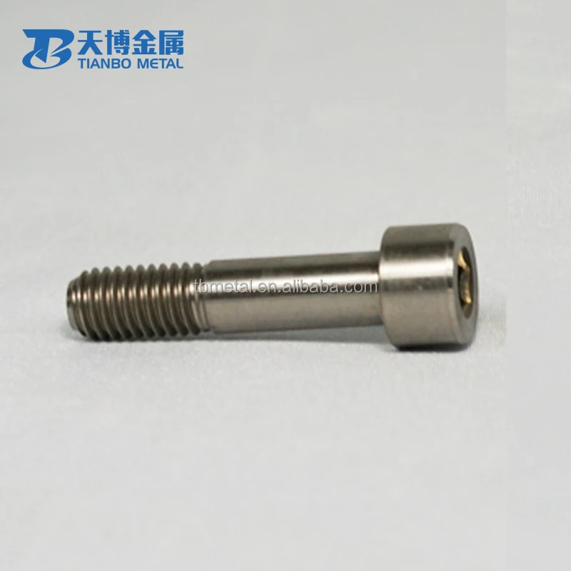 Titanium Blue Anodized Bicycle Seatpost Bolt hot sale supplier factory manufacturer baoji tianbo metal company grade 8 stand