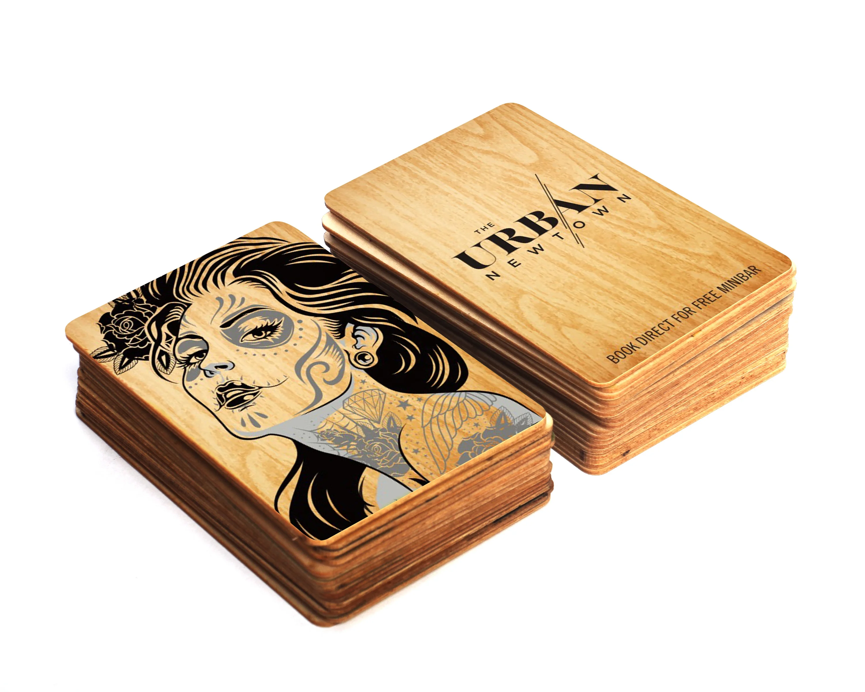 Wooden RFID hotel key card