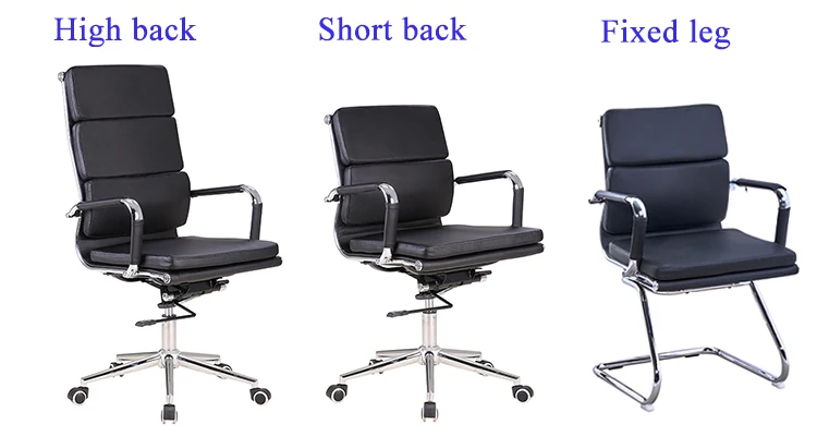 Modern high back ergonomic leather executive upholstered office computer chair