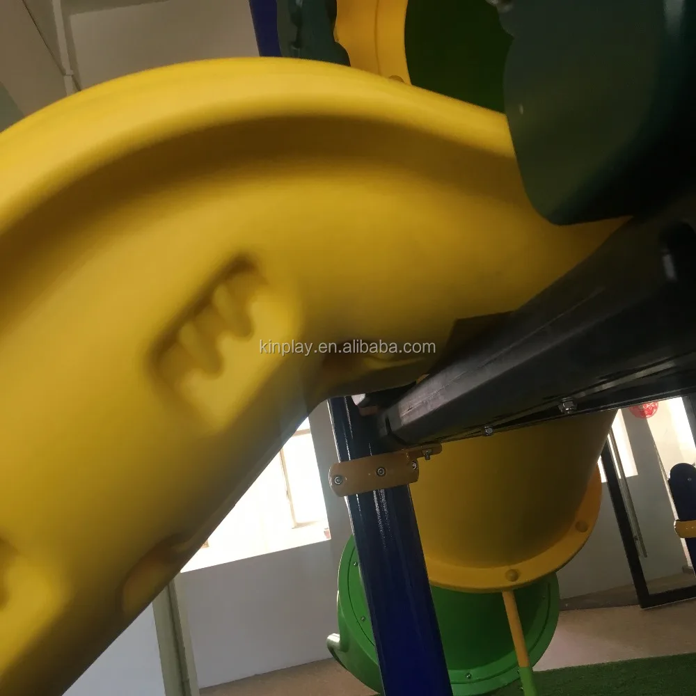 
KINPLAY BRAND Plastic Kids Slide Single wave slides accessories outdoor playground parts 