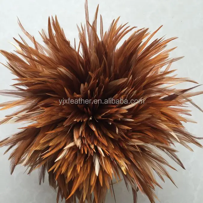 Wholesale 6-8inch cheap natural color rooster saddle feathers chicken feathers for sale