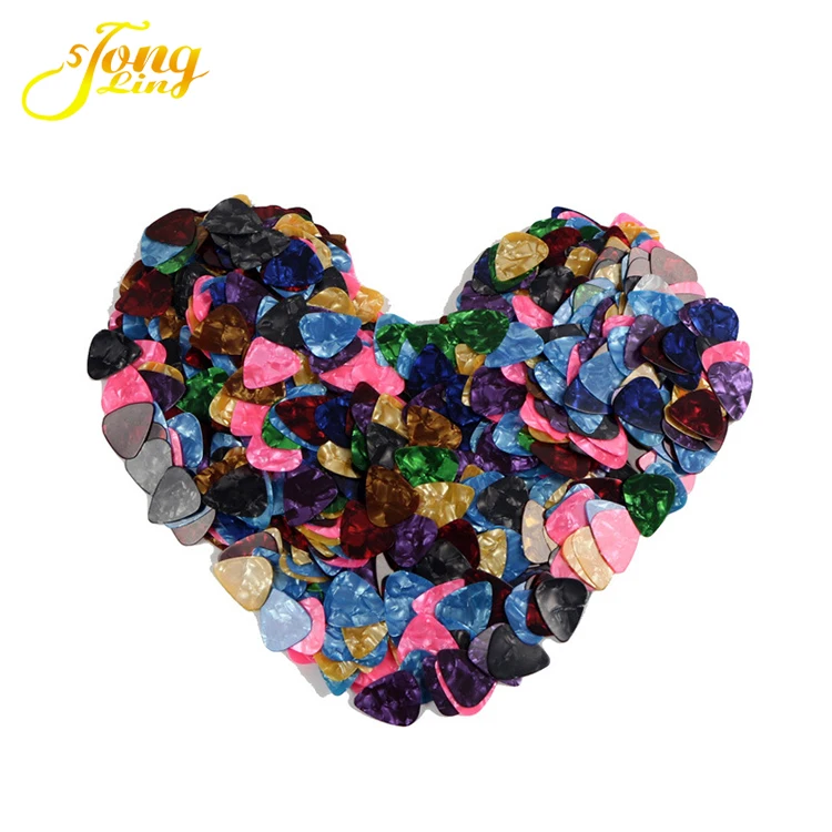 Оптовая продажа, цветной целлулоидный гитарный медиатор plectrum