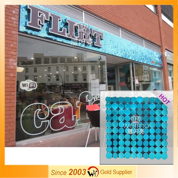 
Patent Hanging Shimmer Sequin Disc Panel 