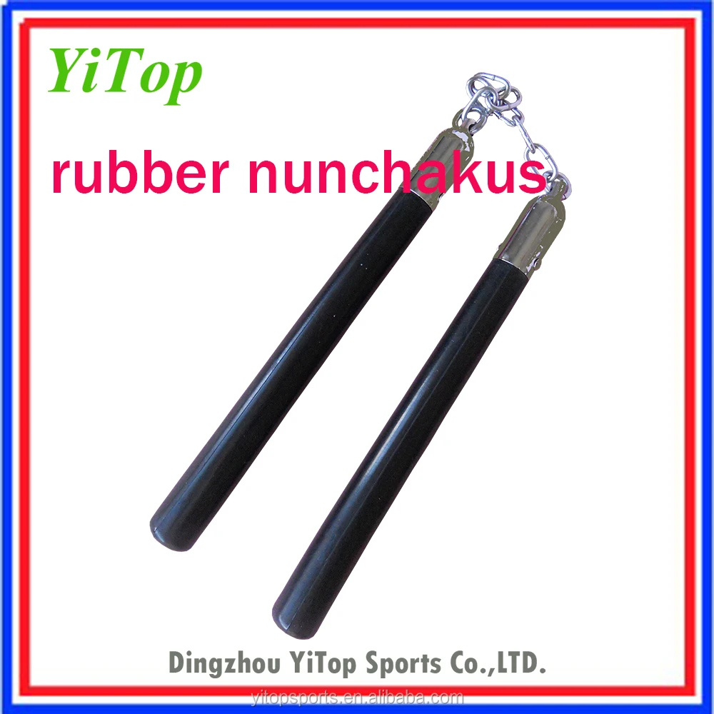 В наличии резина Nunchakus боевые искусства оружие