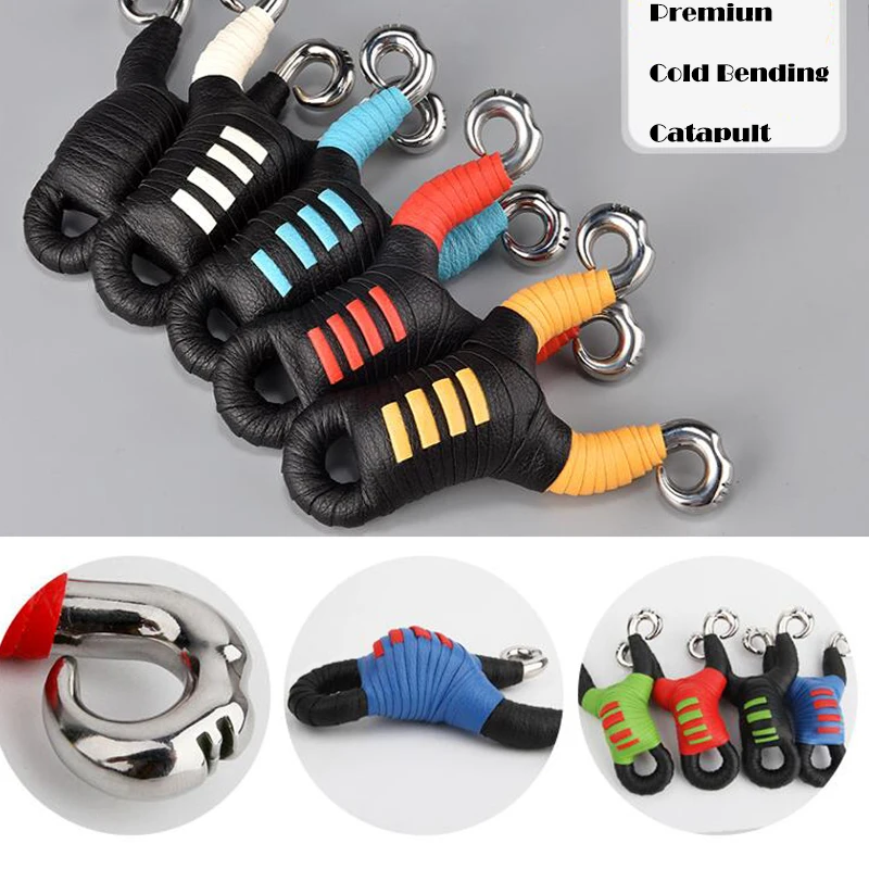 
Cold Roll Powerful Sling Shot Titanium Steel Slingshot Unique Design Bow Catapult Outdoor Hunting Shooting Slingshot 