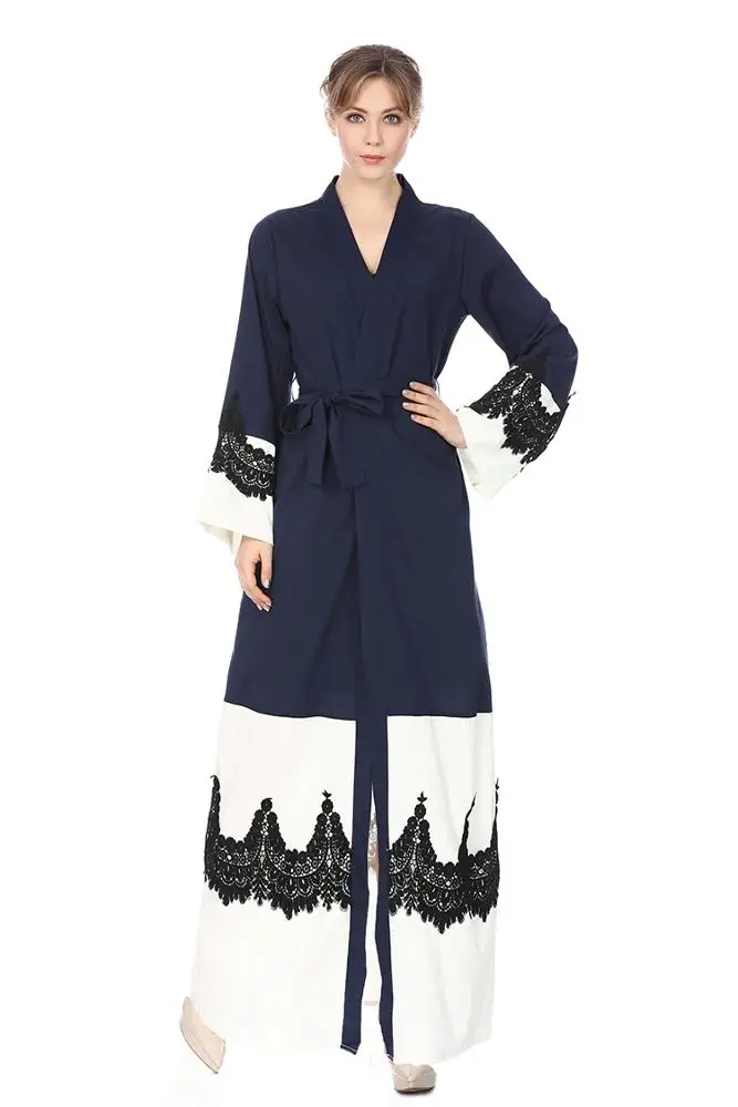 New Designs Women Cardigan Islamic Clothing Fashion Front Open Kimono Arabic Style Dubai Ladies Muslim Abaya