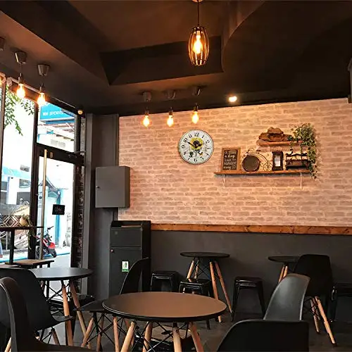 Light Weight Classical Retro Arabic Numerals Silent Wooden Ornament Decorate Vintage Wall Clock