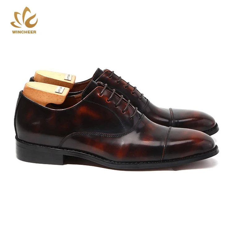 Cheap Price Lace-Up Handmade Leather Pointed Shoes Man Dress Shoe for Men