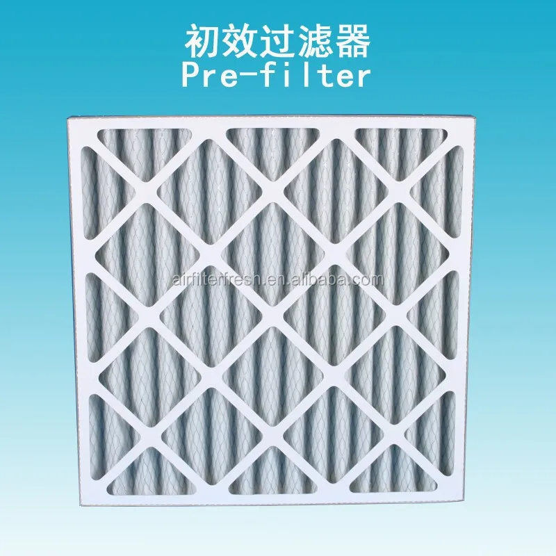 G3/G4/F5 качество предварительно фильтр алюминиевая рама складные планка воздушный фильтр