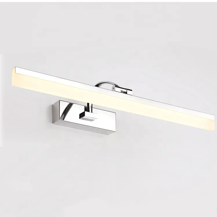 
Modern Style 60cm LED Adjustable Mirror Stainless Steel Acrylic Hotel Bathroom Wall Light Lamp 