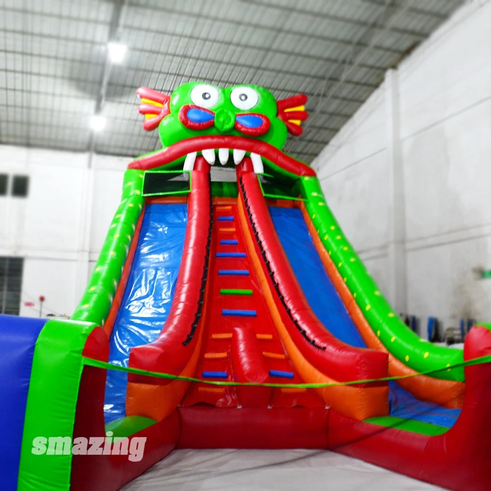 Fun inflatable dinosaur slide inflatable slide for boat sale