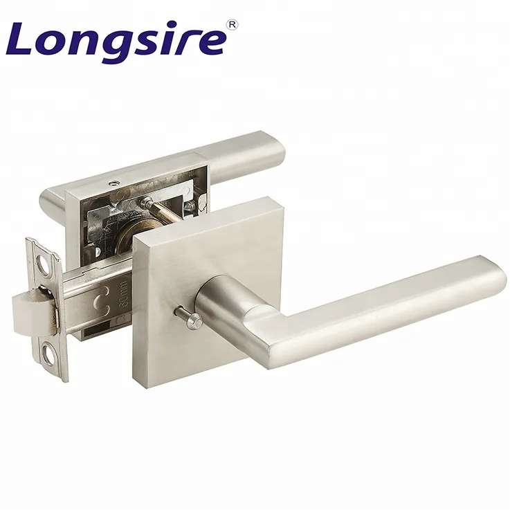 Safety Door Handle Locks Bedroom Door Lock Hardware Privacy Lever Handle Set for Home Bedroom
