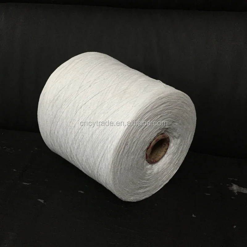 20/2 optical bleach white cotton yarn