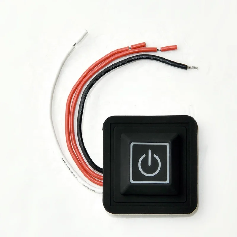 Smart temperature controller Single button with sensor silicone switch for heating waist wraps