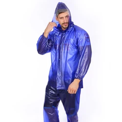 Customize Welcomed Rainsuit Colored Women Transparent Rainwear Pvc Raincoat