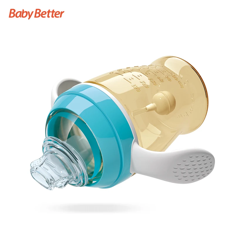 
Baosheng Best Selling Products Anti Germ eco-friendly BPA Free Children kids water bottle trainer Sippy 360 Baby Cup 
