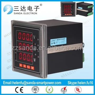USB Interface Inverter 4-20ma Power meter Ammeter Voltmeter Digital Meter with Panel Mounting