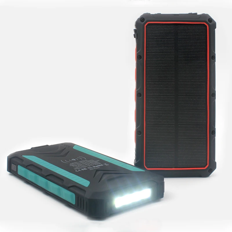 Alibaba Best Sellers Wireless Portable Power Bank 16000Mah Rohs Solar Charger Instructions