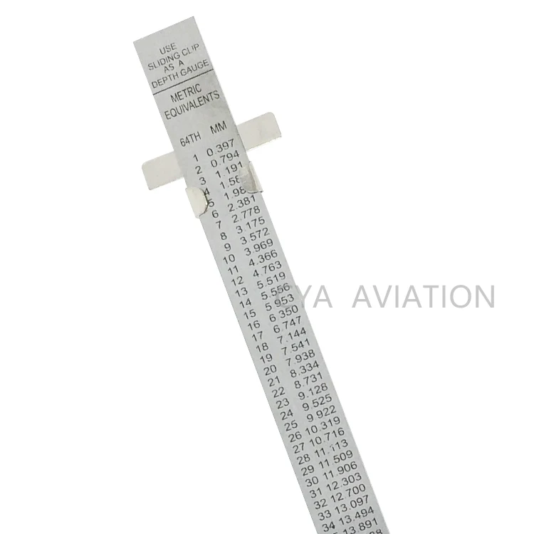 Pocket size Aluminum Scale Ruler 6 inch Slide Ruler sew supplies 15cm small Ruler