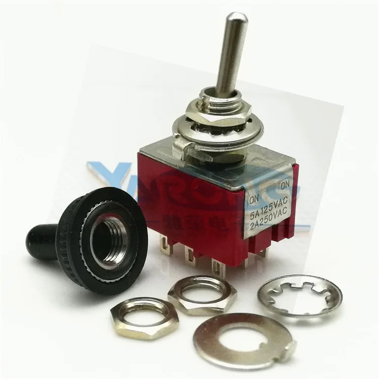 MTS-302 ON-переменного тока 3-полюсный 9 Pin тумблер
