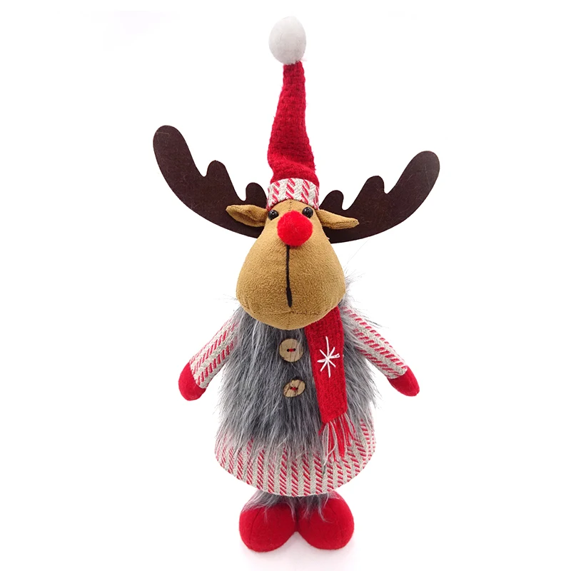 35CM standing christmas plush moose christmas plush toys for kids