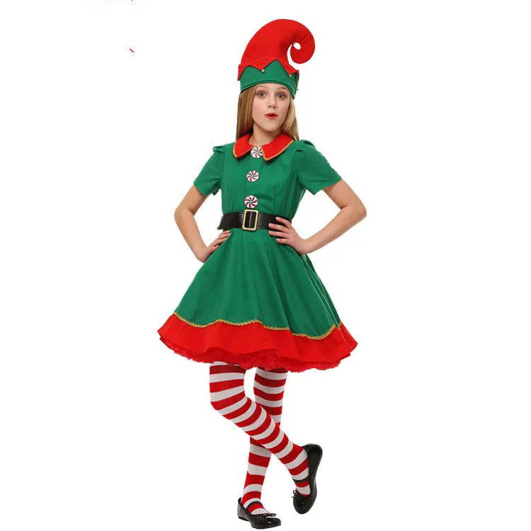 Hot Sale Fashion Parent-Child Christmas Costumes Christmas Dance Costumes