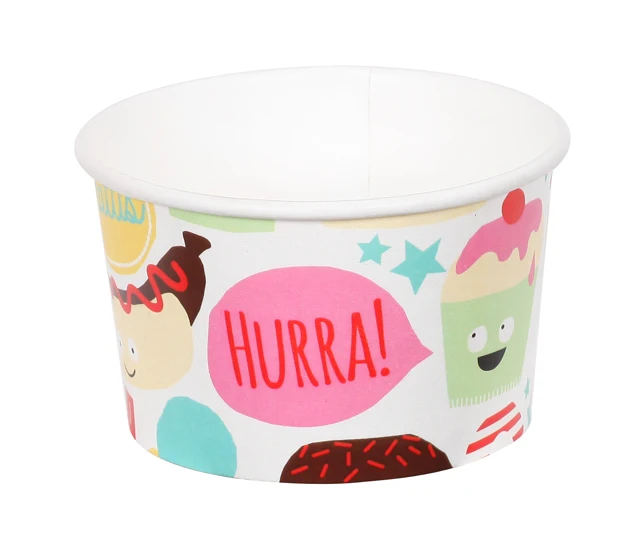 Hot Sell 64 Oz 5Oz 4Oz With Customized  Logo Ice Cream Cup 6Oz