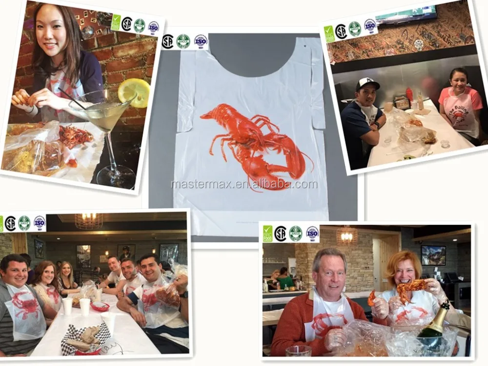 
OEM manufacturer disposable restaurant bibs 