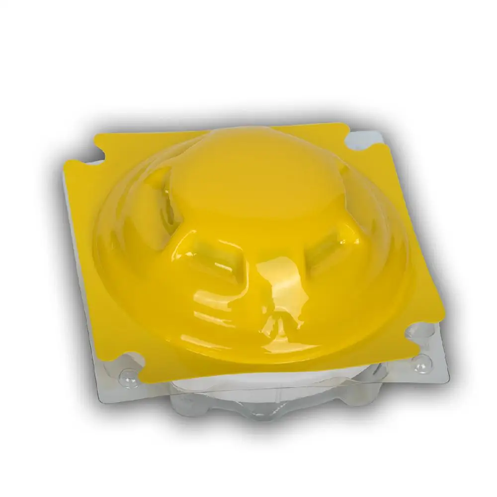 12V 24V DC 2-Wire Smoke Detector, Wired  Plastic Cover Optic-Electronic Fire Alarm Smoke Detector With Relay