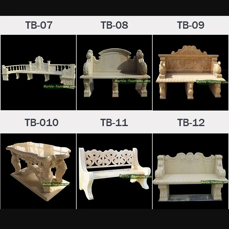 Custom Size Stone Round Garden Marble Table