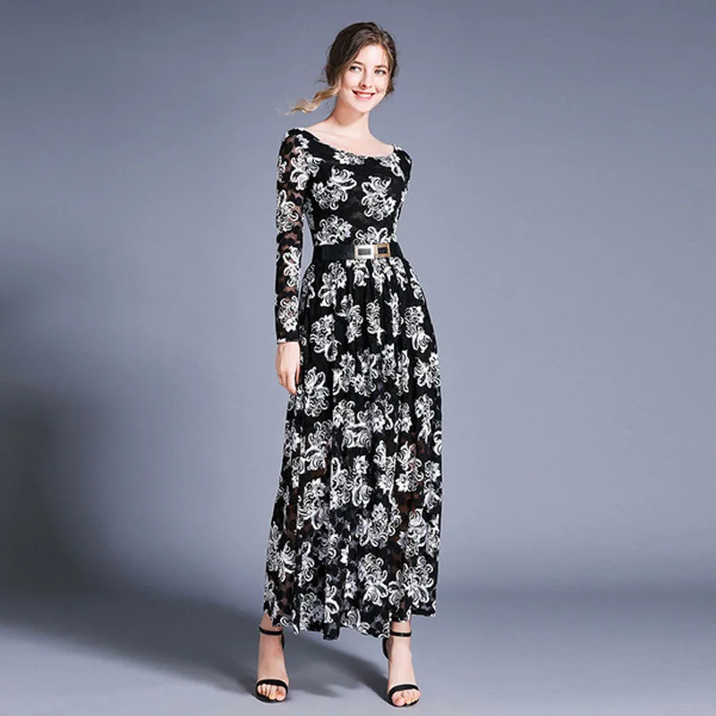 Новинка, женское кружевное платье Spot YSQ8304068 в европейском стиле