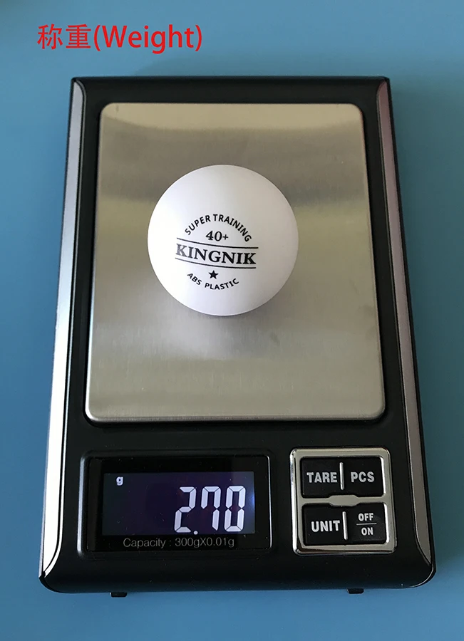 Идеальное вращение KINGNIK super trainining 1 star 40 + белый пластиковый мяч для настольного тенниса